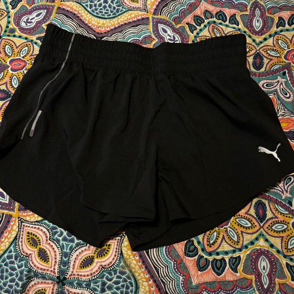 NWT Puma Ignite 3” Short in black w/ reflective detail, size L - Picture 1 of 8